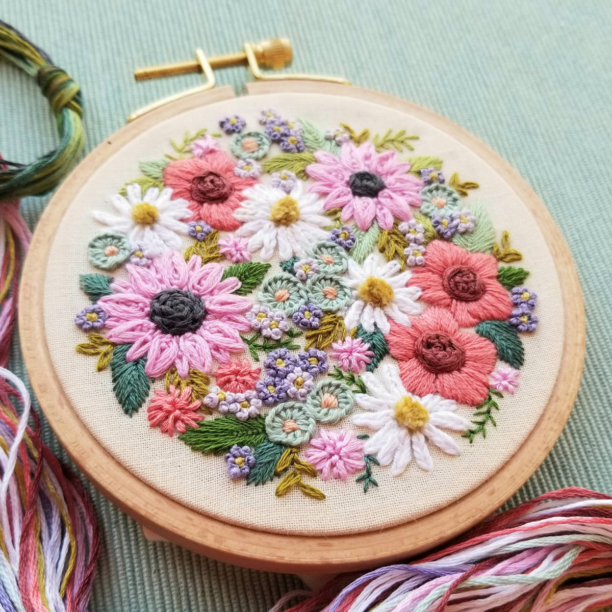 Wildflower Sampler Embroidery Craft Kit