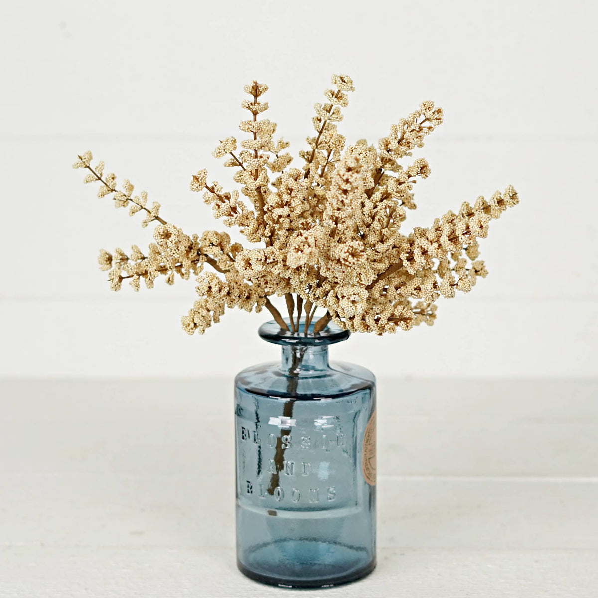 14in Cream Millet Berry Bush