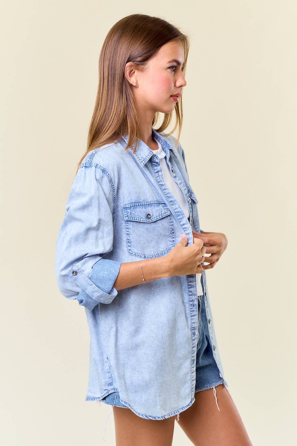 Blue Skies Chambray Button Down