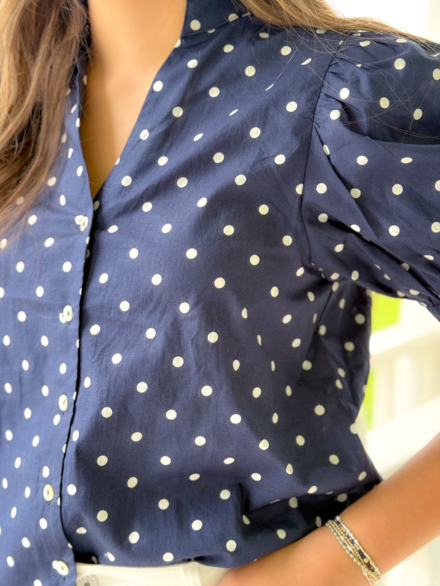 Classic Charm Polka Dot Top