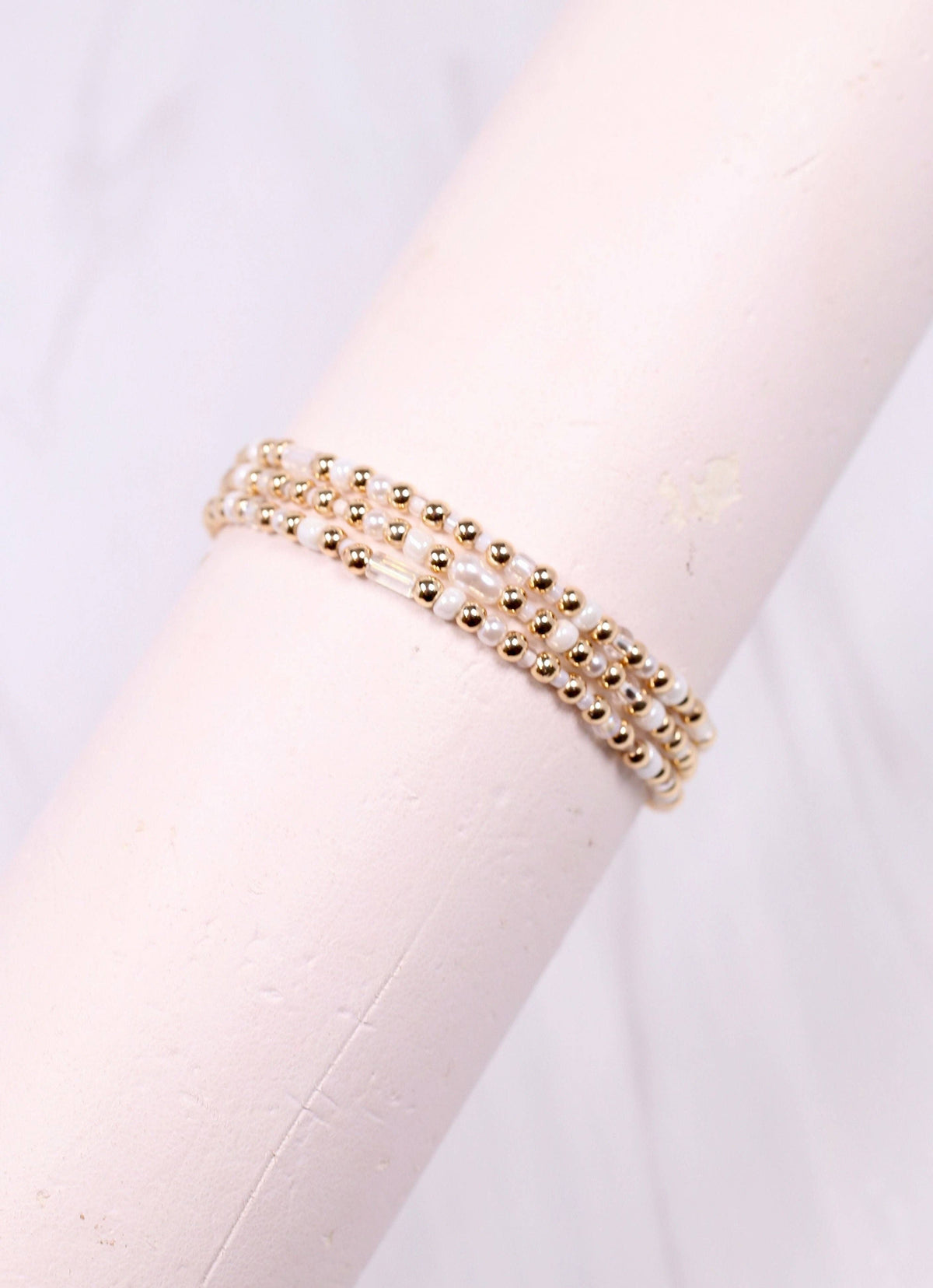 Dewayne Bracelet Set WHITE: Default