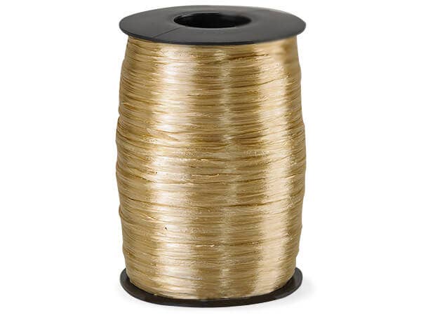 Pearlized Raffia Ribbon: Light Blue, 1 Pack, 100 yards