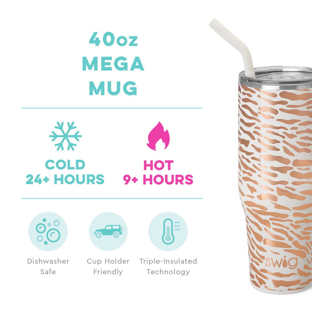 Glamazon Swig Rose Mega Mug (40oz)