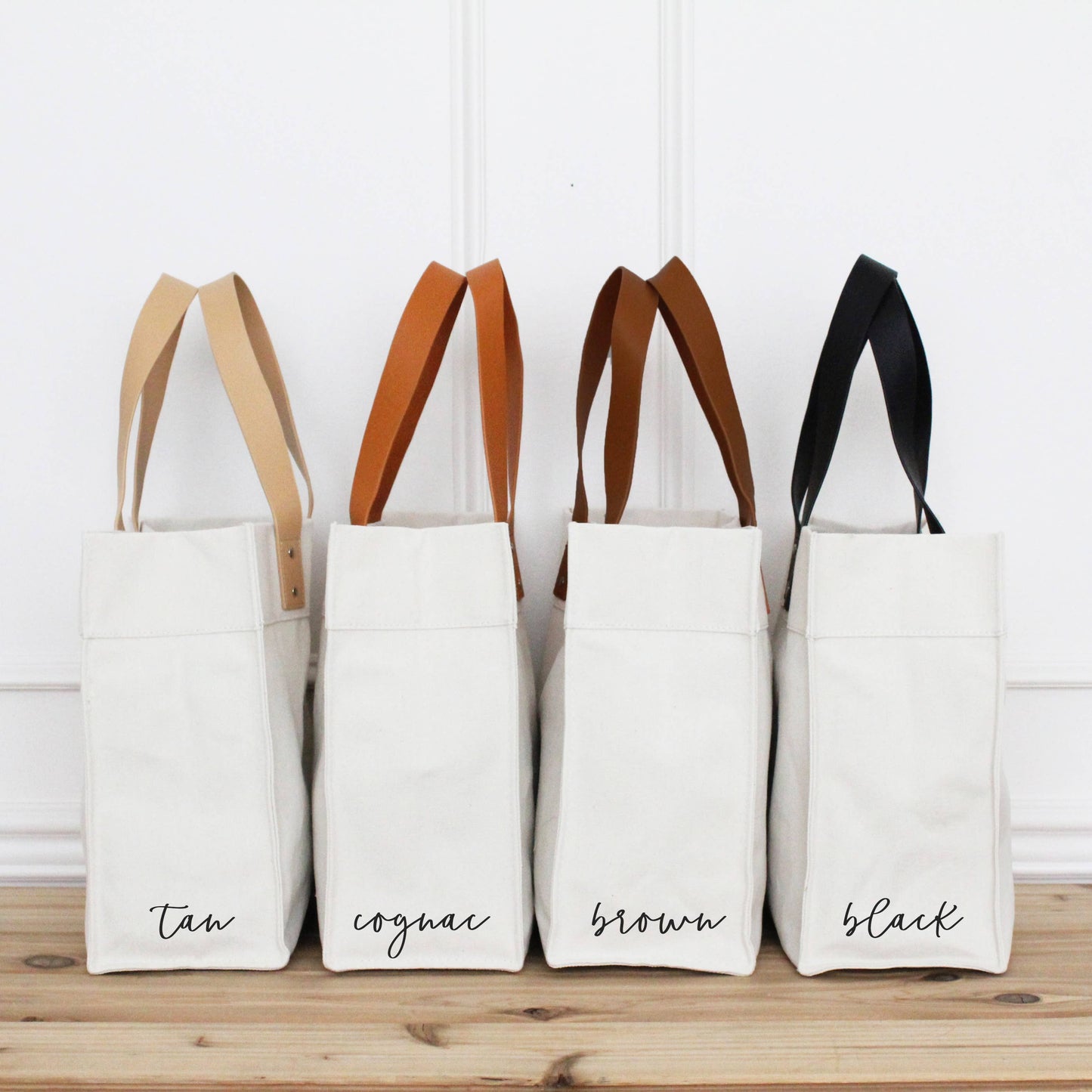 Custom City Love Market Tote: Brown
