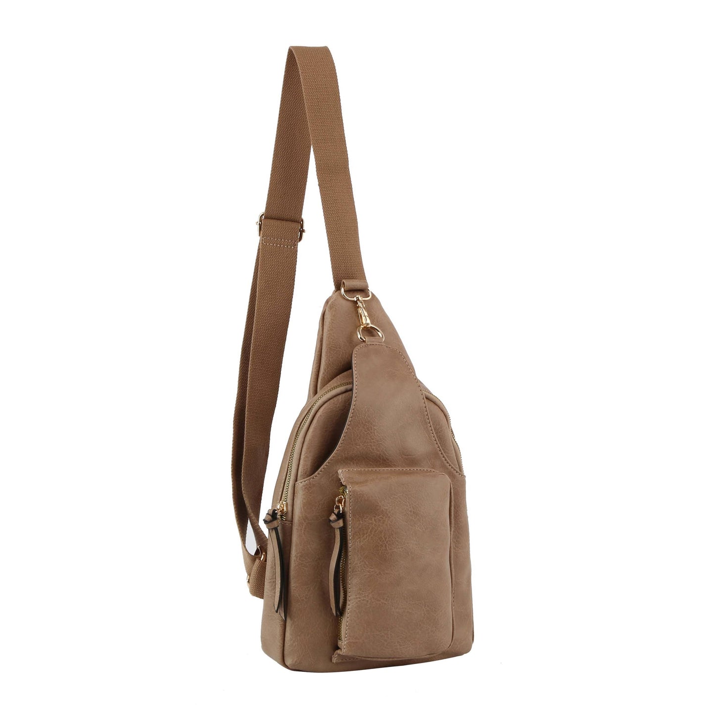Crossbody Small Sling Backpack Dapack Chest Bag: Black / ONE SIZE