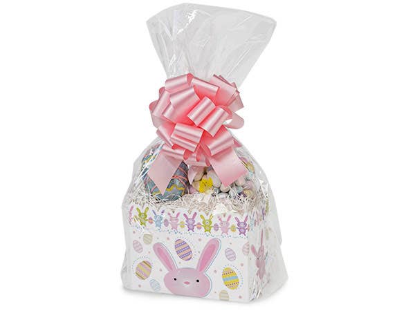 Clear Poly Basket Wrap Bags: Clear, 25 Pack, X-Small 7x12x4"