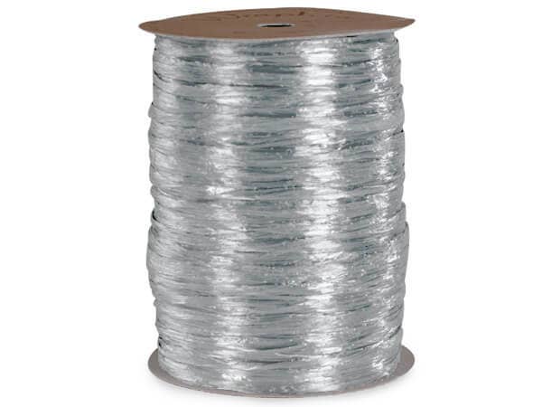 Pearlized Raffia Ribbon: Light Blue, 1 Pack, 100 yards