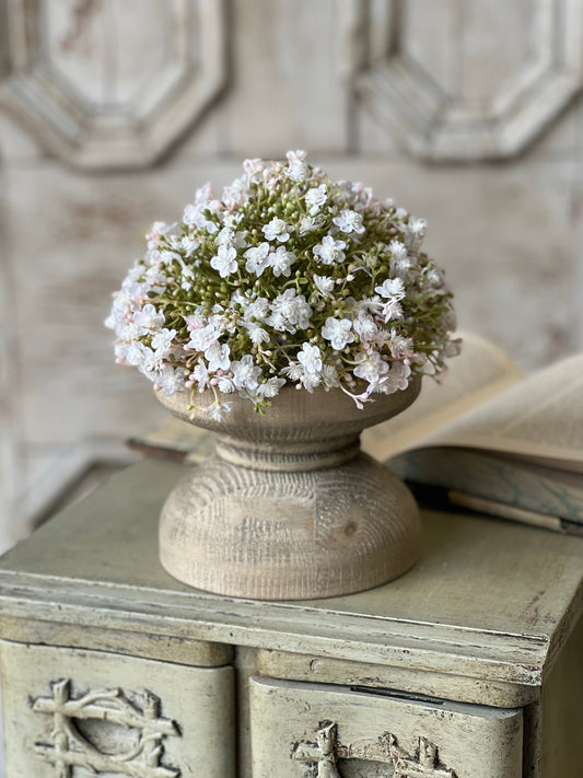 Stardust Blooms Half Sphere | 7.5" | White