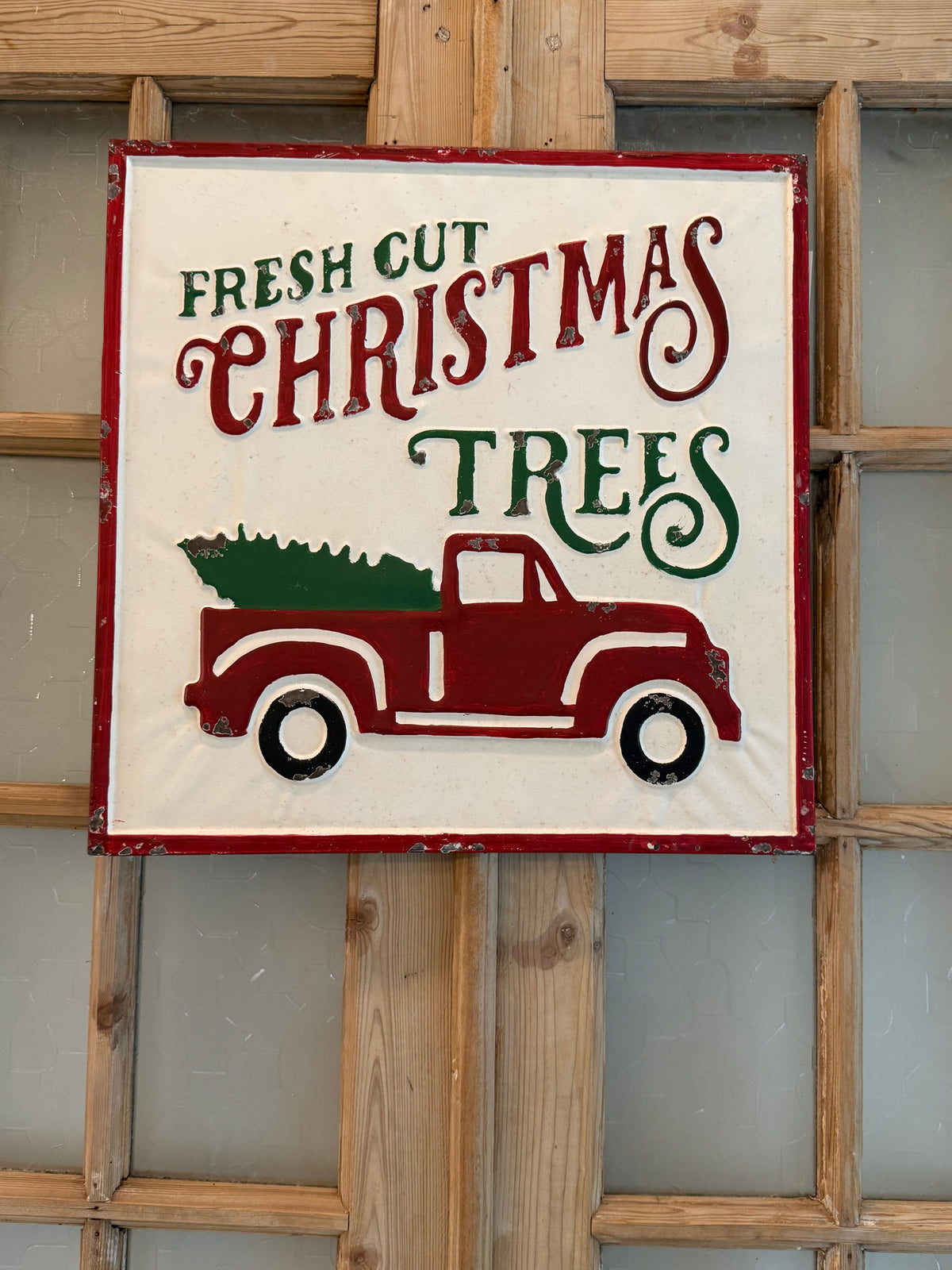 Fresh Cut Christmas Trees sign