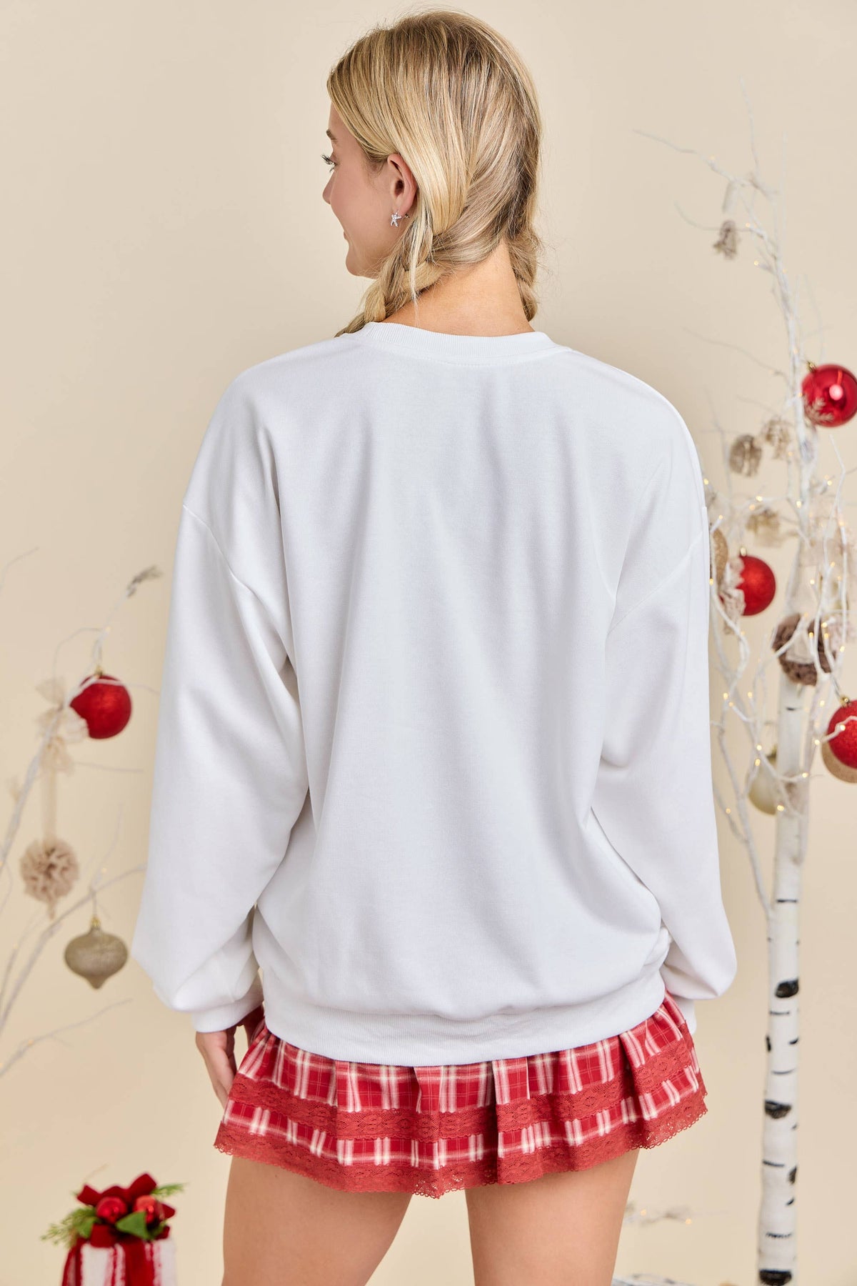 Holiday Plaid Tree Sweatshirt
