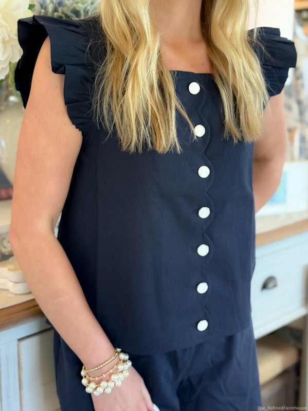 The Harper Top-Navy