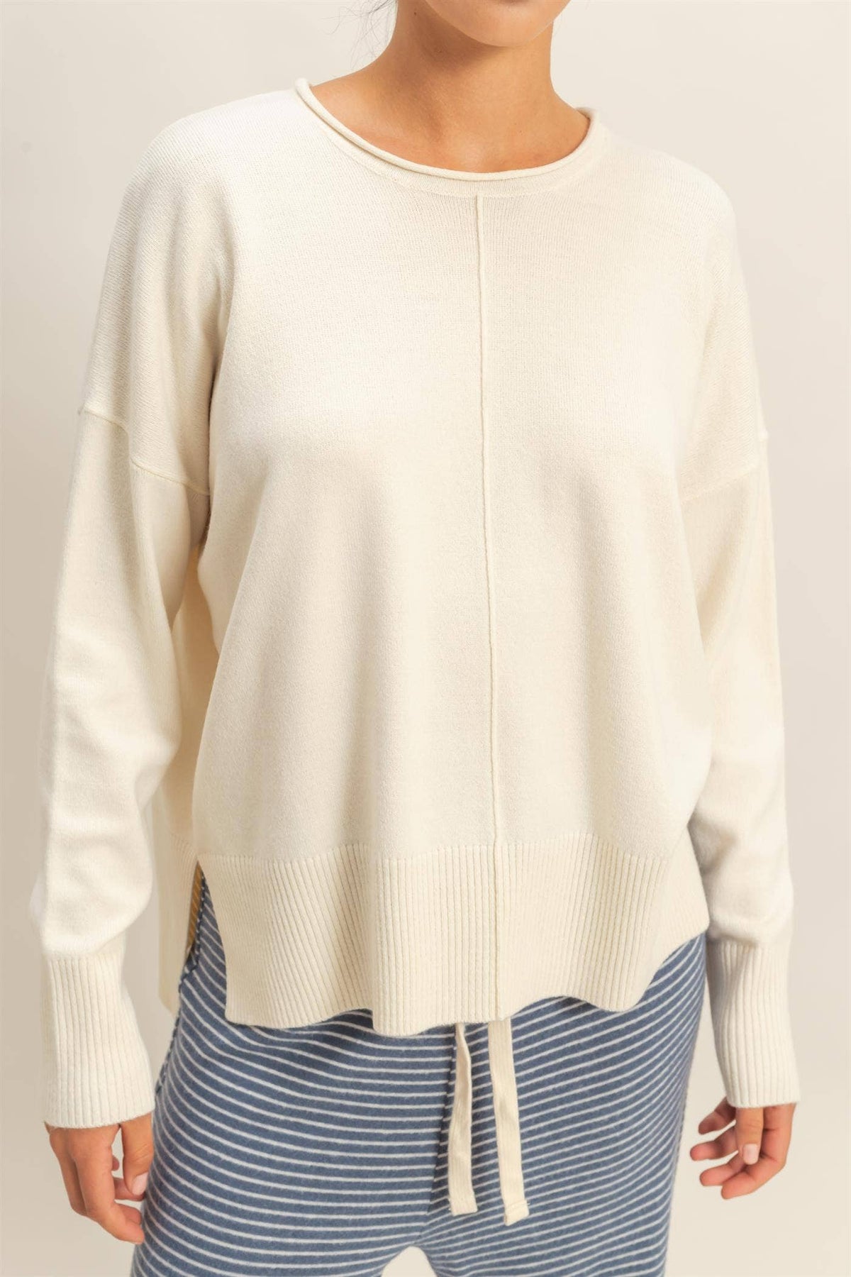 Minimal Muse Knit Sweater | Cream