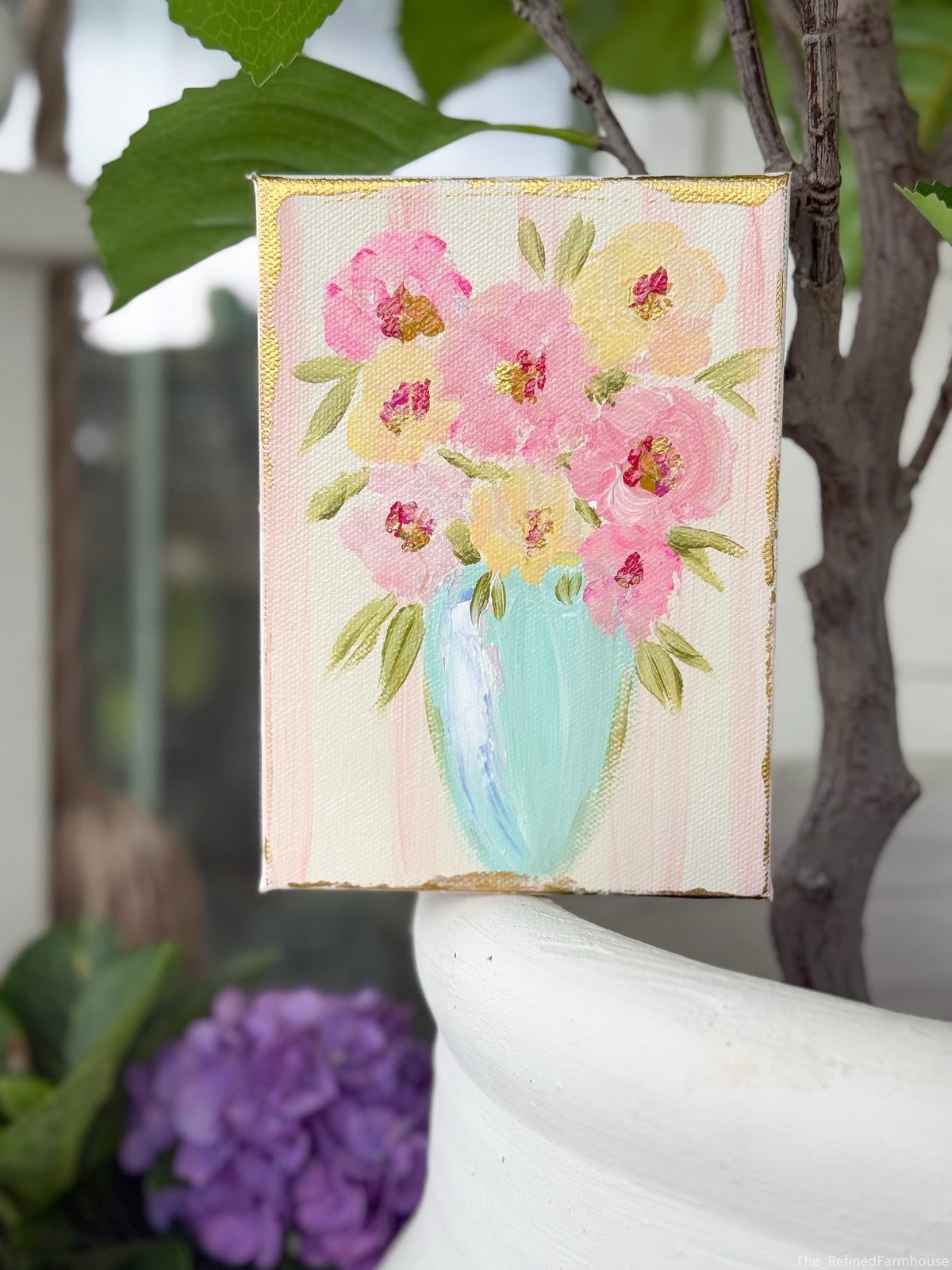 Sweet Garden Posy | Hand Painted Original | 5x7