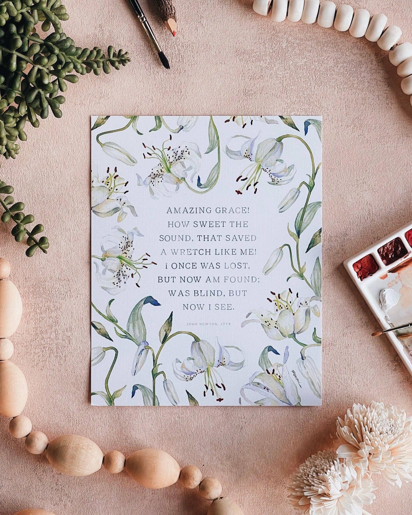 Amazing Grace Print: 8x10