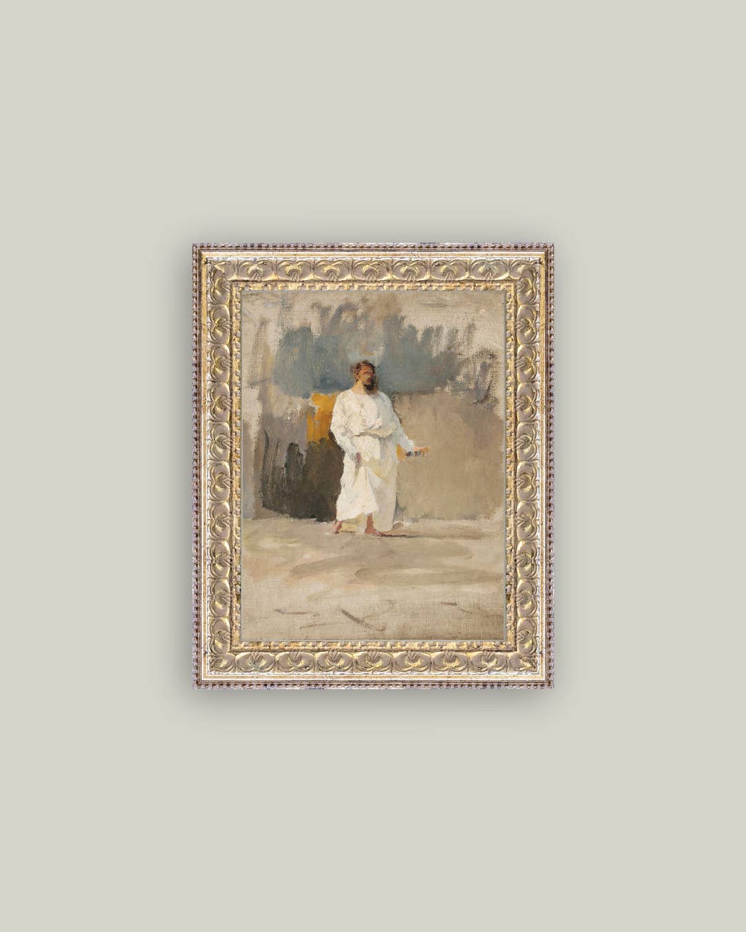 Christ Framed Antique Art: 8x10