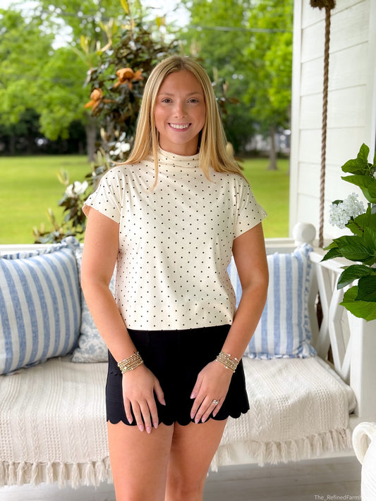 Graceful Dot Blouse