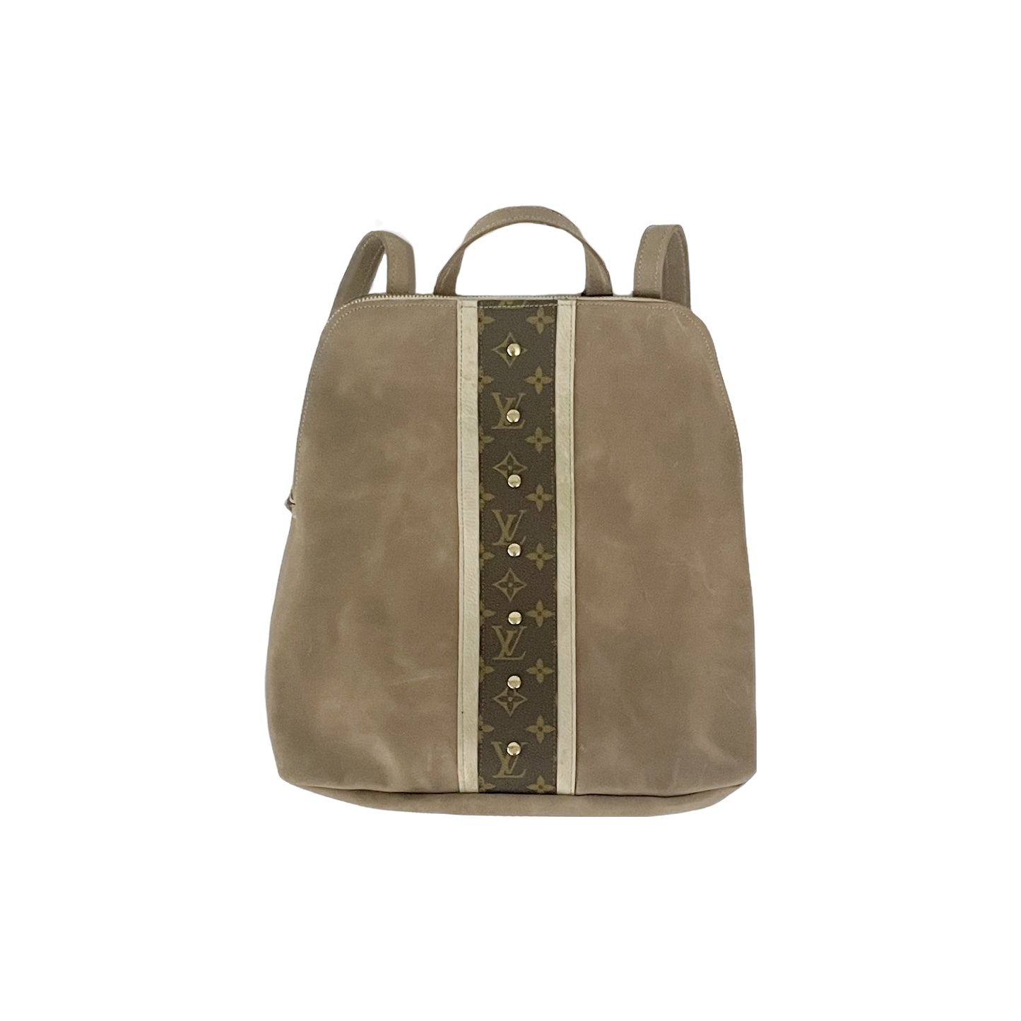 Riley Backpack In Mocha Leather | Upcycled LV