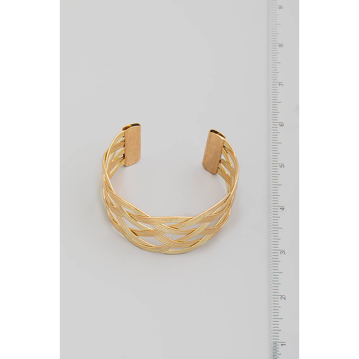 Metallic Woven Wires Cuff Bracelet: WS