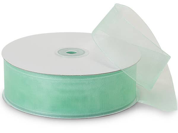 Sheer Organza Gift Packaging Ribbon: Denim Blue, 1 Pack, 7/8"x100 yards