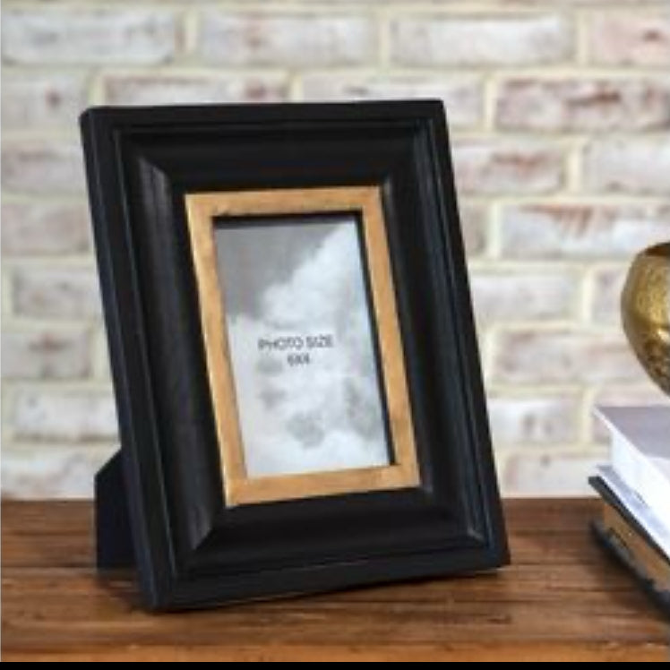 Black & Gold Wood Picture Frame