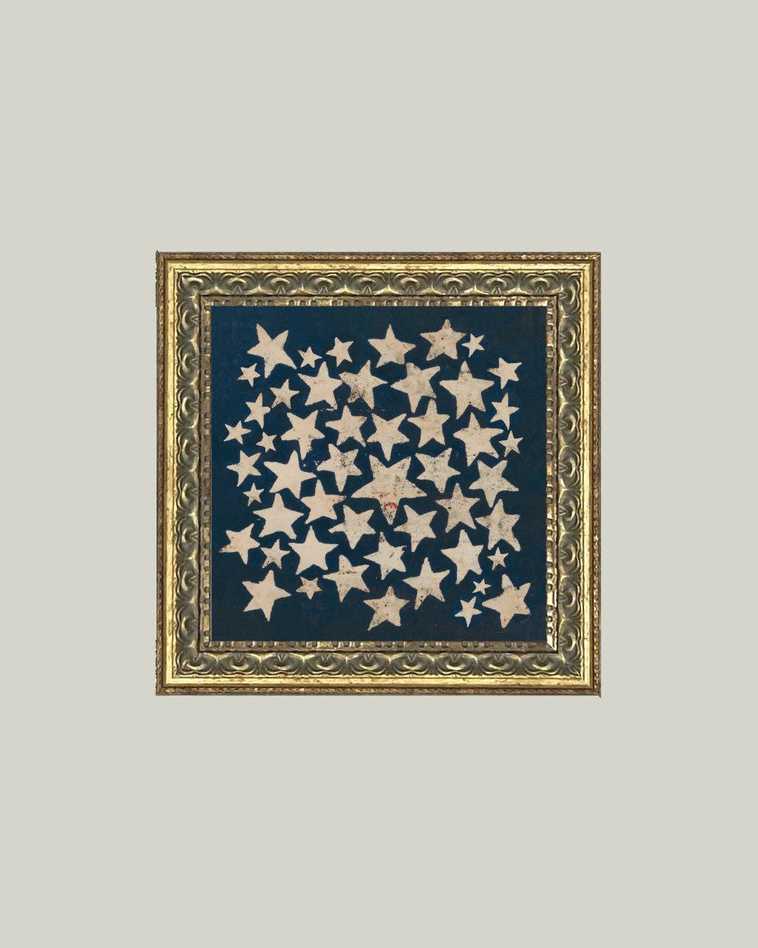 Stars Gold Framed: 6x6