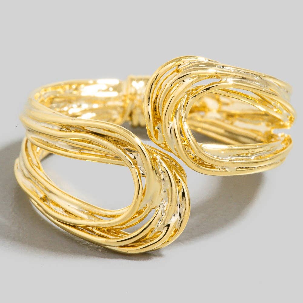 Knotted Loop Open Band Ring: G