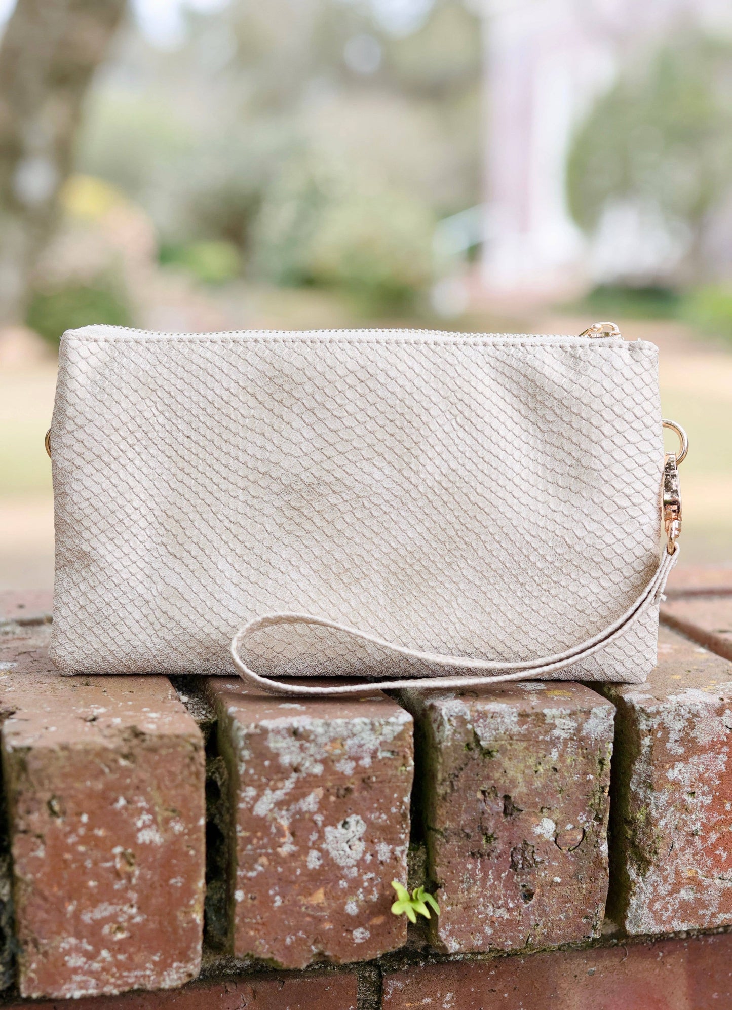 Liz Custom Collection Crossbody Bag SHIMMER CHAMPAGNE: Default