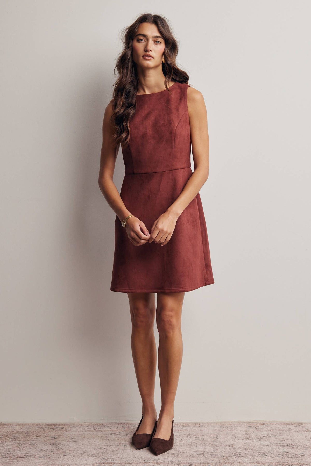 Autumn Muse Suede Dress