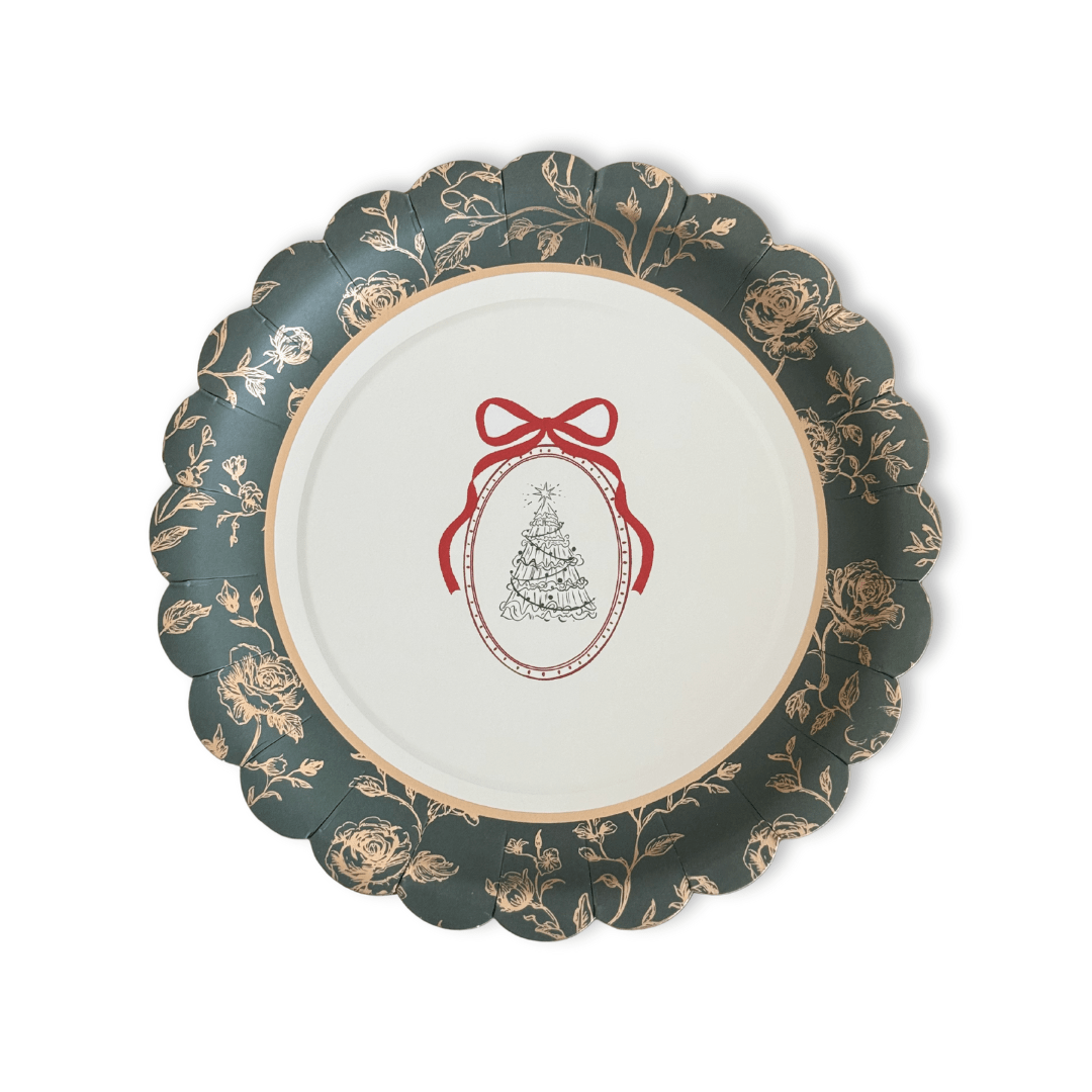 Hearth & Holly Vintage Floral Dessert Plates (12pcs)