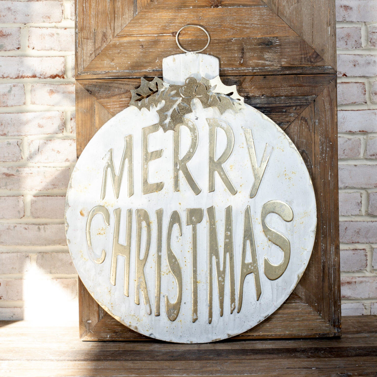 29' Gold Merry Christmas Sign