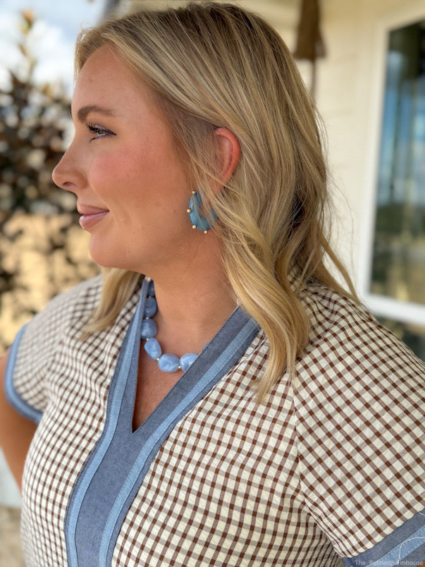 Oak & Blue Gingham Dress