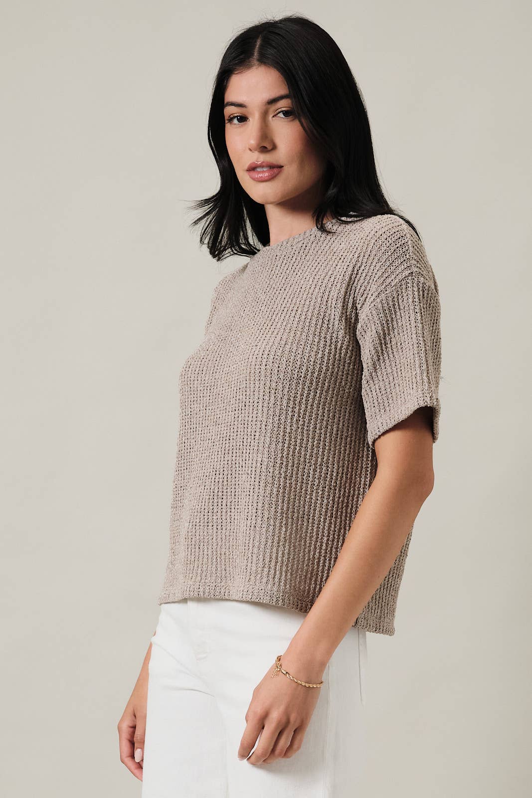Oatmeal Coast Bouclé Top