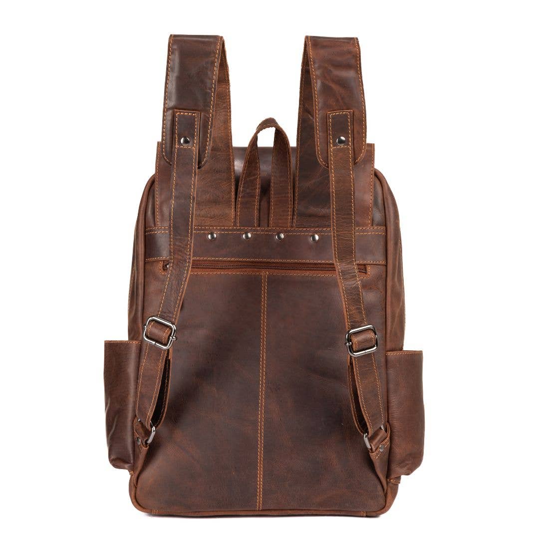 Leather Vintage Backpack Scott- Sandal