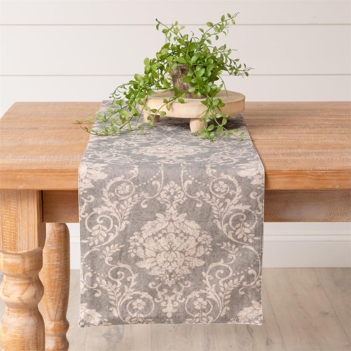 Vintage Inspired Table Runner, Dusty Blue