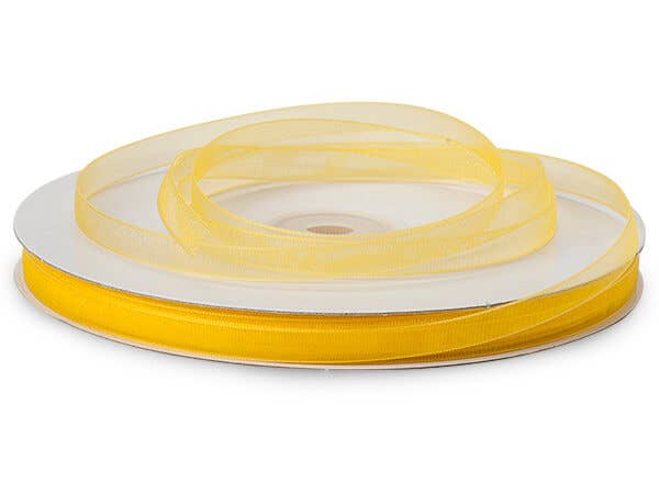 Sheer Organza Gift Packaging Ribbon: Light Blue, 1 Pack, 7/8"x100 yards