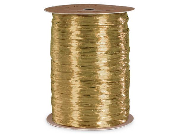 Pearlized Raffia Ribbon: Light Blue, 1 Pack, 100 yards