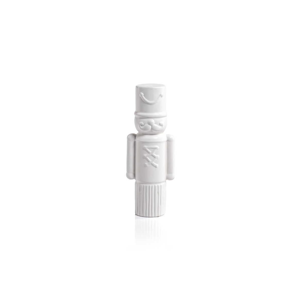Decorative Ceramic Soldier - Matt White - Small