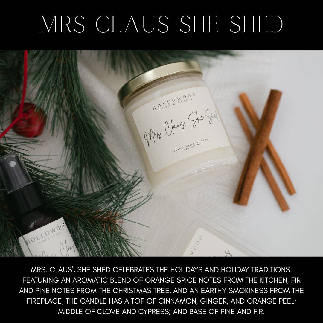 Mrs. Claus She Shed Candle 8 oz.