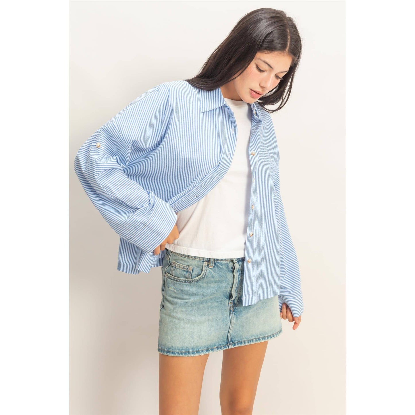 The Blue Bay Stripe Button Down