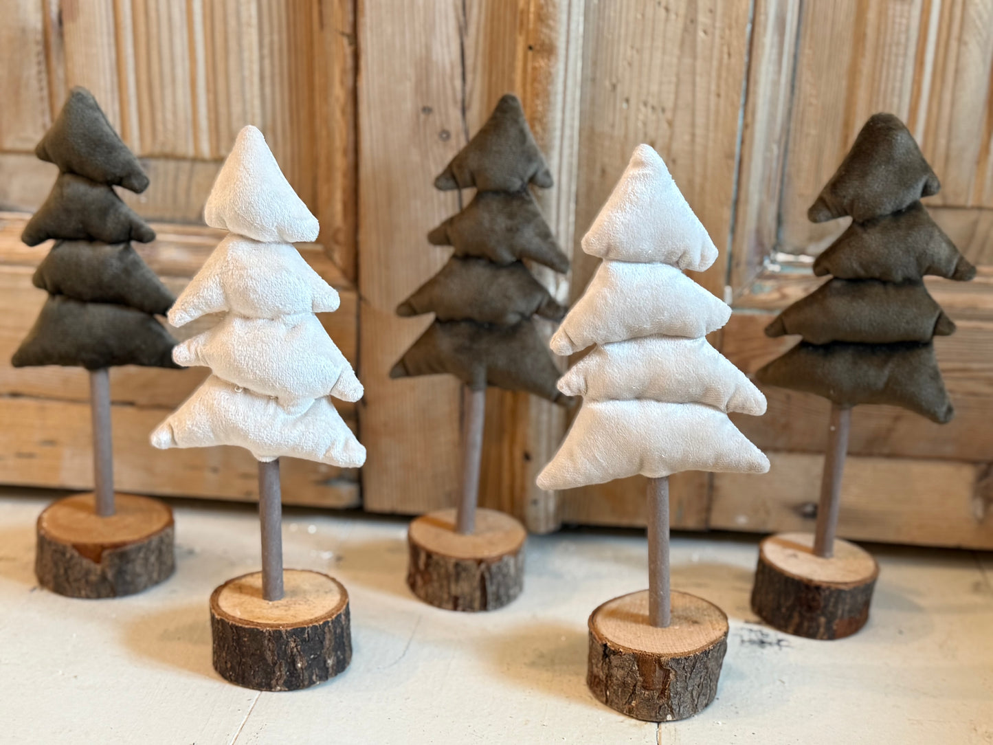 Velvet Tree w/wood base