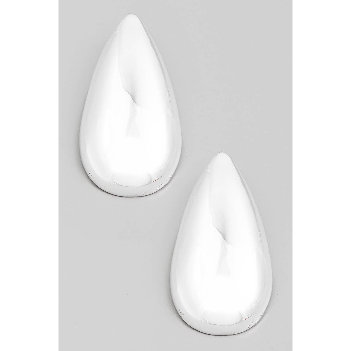 Metallic Teardrop Post Earrings: G