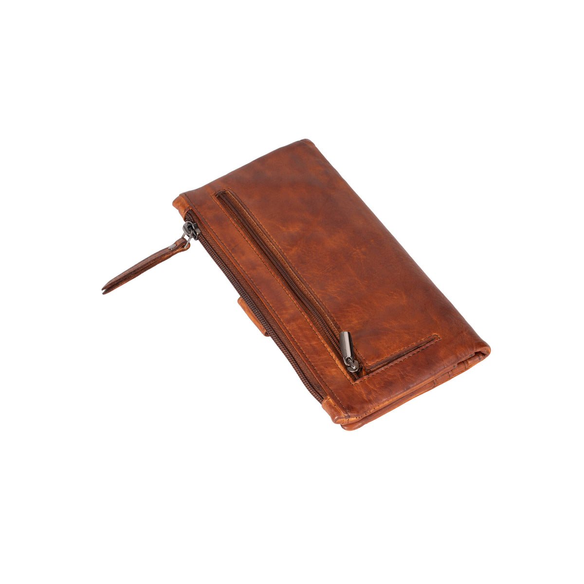 Leather Wallet Cyndy: Cognac