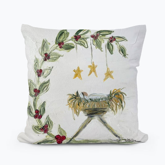 Bridgett's Holly Manger Pillow