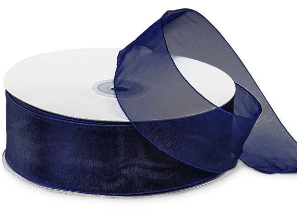 Sheer Organza Gift Packaging Ribbon: Light Blue, 1 Pack, 7/8"x100 yards