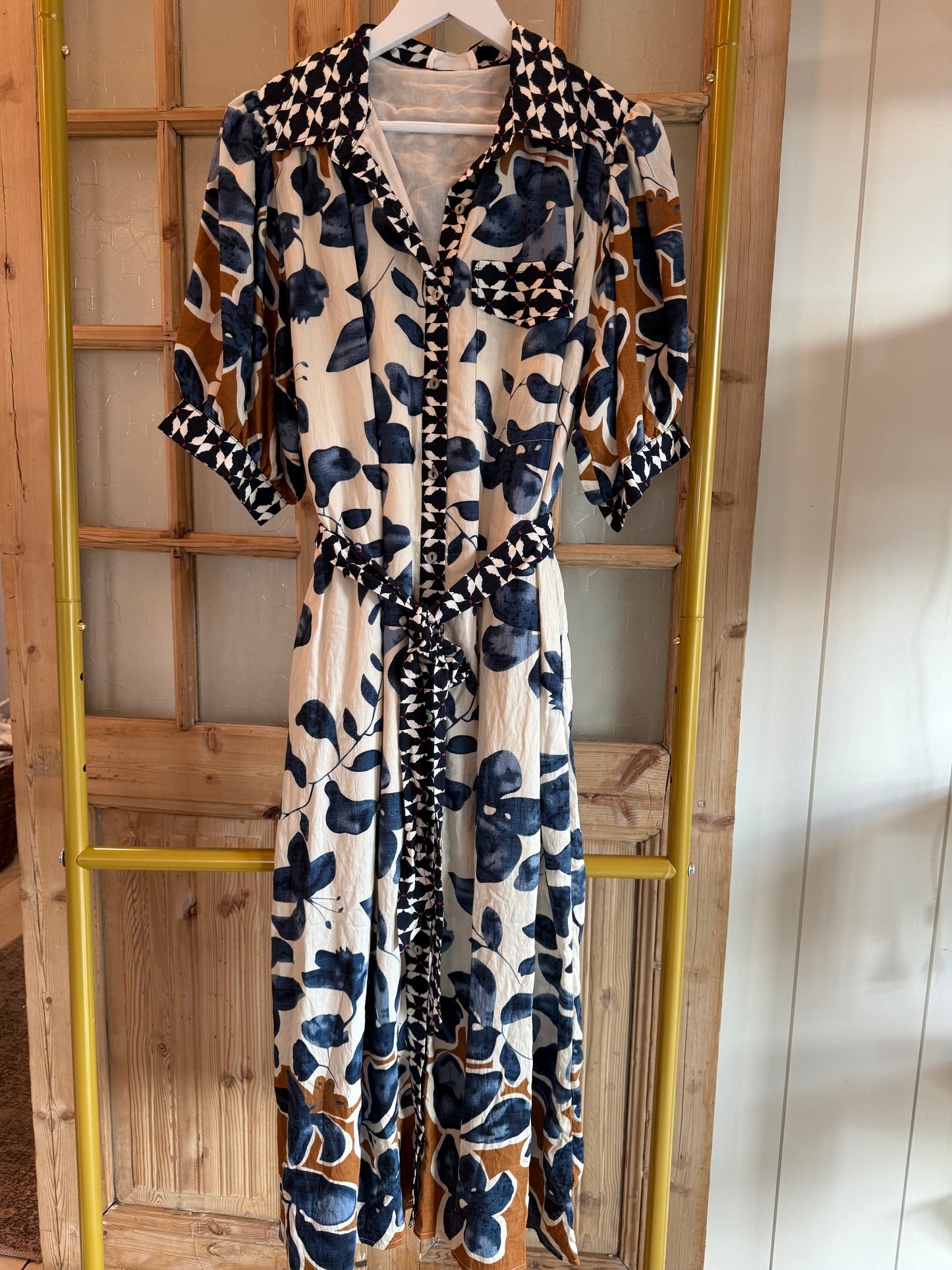Marigold Mist Midi Dress