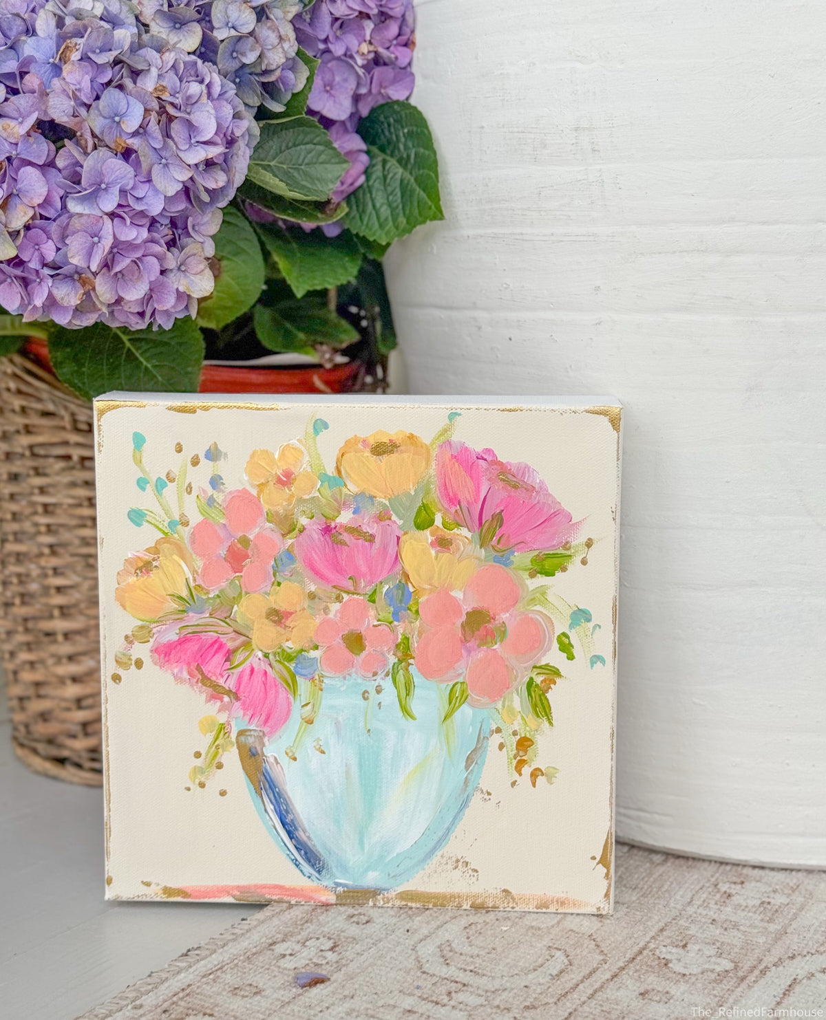 Blooming Joy | Hand Painted Original | 10x10