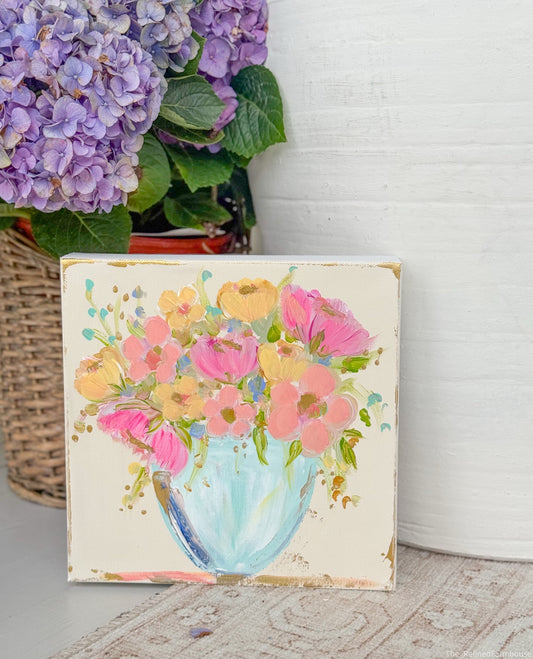Blooming Joy | Hand Painted Original | 10x10