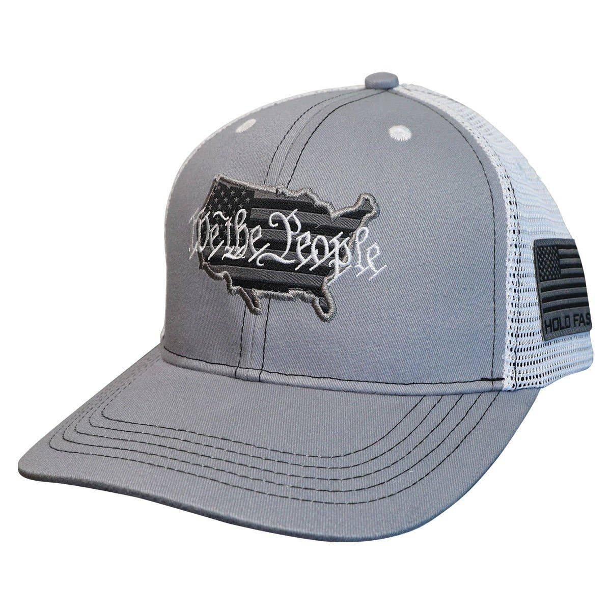 HOLD FAST Mens Cap We The People: Light Grey, One Size Fits Most