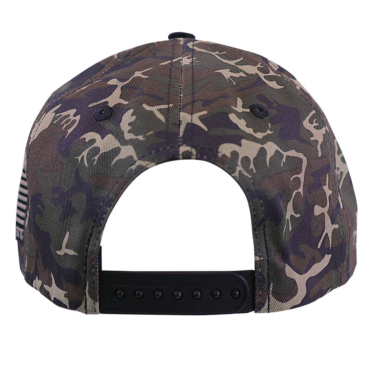 HOLD FAST Mens Cap In God We Trust: Black/Camo, One Size Fits Most