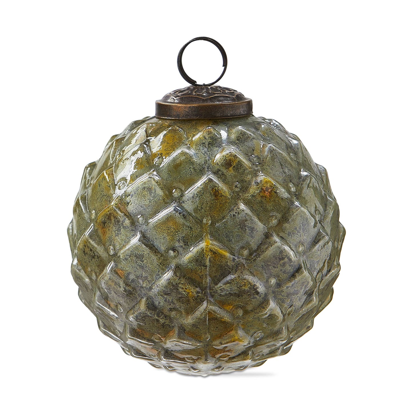 Gilded Ball Christmas Ornament 4 In - Gold